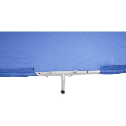 Boat Sun Shade Compatible with Boats 25 FT and Under Stern Boat Center Console Sun Shade Aluminium+Cloth -Blue