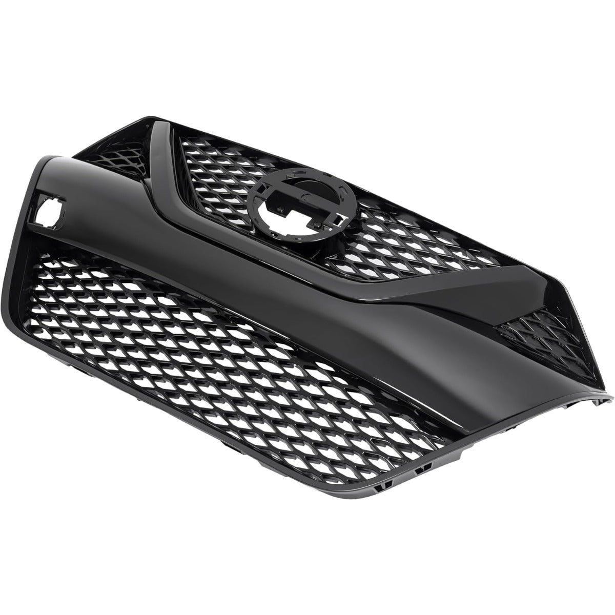 HECASA Front Bumper Grille Compatible with 2016-2018 Nissan Maxima 623109DE0A Grill Plastic (ABS) Painted Black Replacement for NI1200284