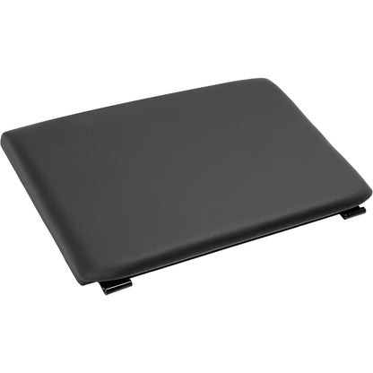 Center Console Lid Compatible with 1999-2010 Ford F-250 F-350 Super Duty Plastic & Aluminium Powder Coated Black