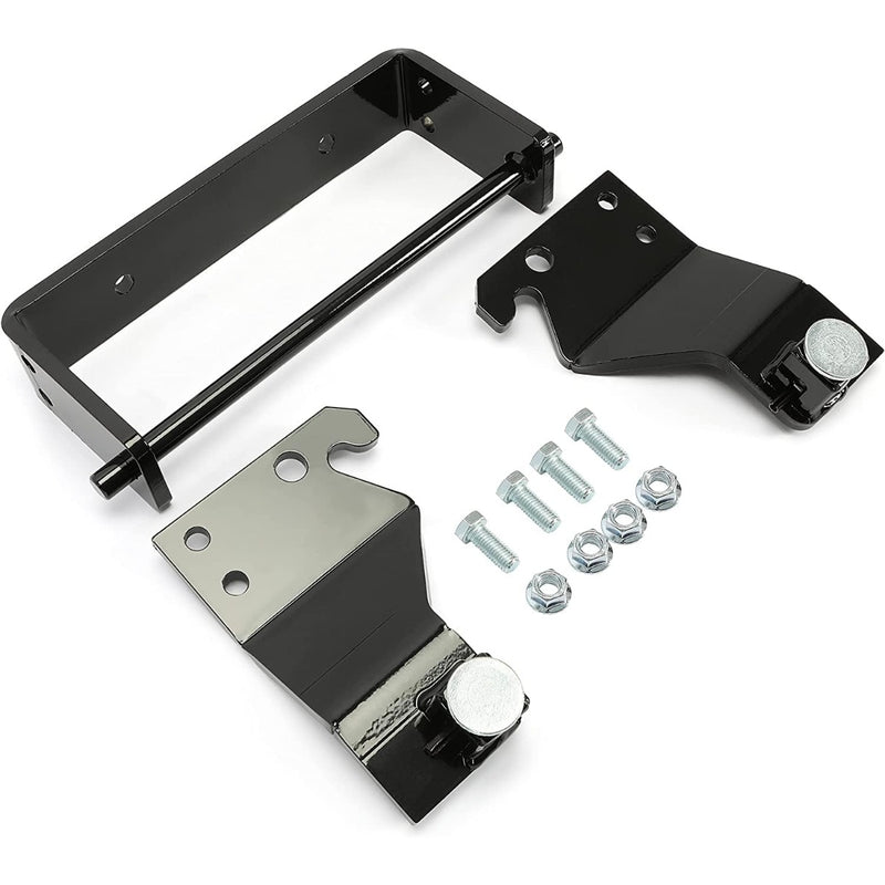 HECASA Front Frame Extension Compatible with John Deere 430 Diesel Garden Tractor Attachment Mounting Adapter Bracket Steel Black BM16360 Snowblower Snow Blade Heavy Duty Bucket Bracket