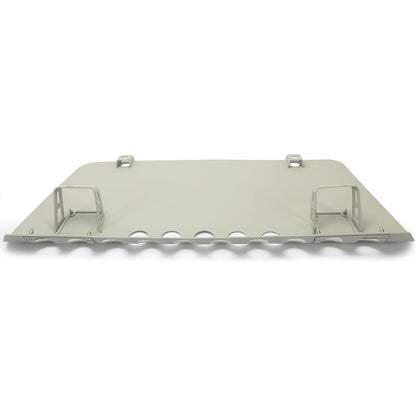 Front Lower Skid Plate Compatible with Mercedes-Benz G63 G65 G-Class Bumper Engine Guard Valance Air Dam Deflector Panel Aluminum Powder Coated Silvery