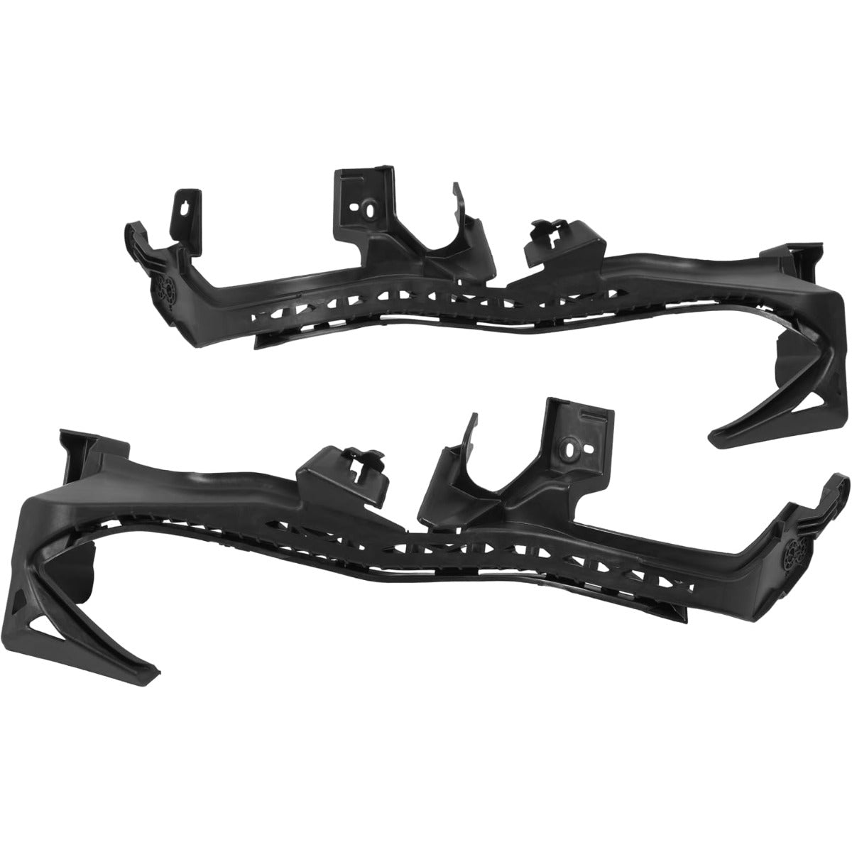 ALMULOO Front Bumper Bracket Compatible with 2018-2023 Subaru Crosstrek Plastic(PP+GF30) Black Replace For 57707FL010 57707FL000 SU1042106 SU1043106 Left and Right