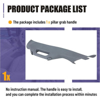 Load image into Gallery viewer, A Pillar Grab Handle Interior Trim Left Driver Side Compatible with 2011-2016 Ford F-250 F-350 F-450 F-550 Super Duty Replacement for BC3Z-2503599-AC - Gray LYAP-060-GRAY-L
