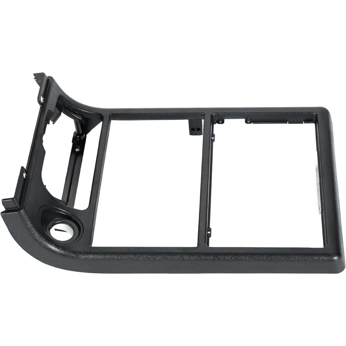 ALMULOO Center Console Radio Bezel Compatible with 1986-1988 Mazda RX-7 –Opening Dashboard Radio Panel Replaces FB0555210B – Black ABS Plastic Dashboard Panel with CD
