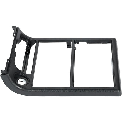 ALMULOO Center Console Radio Bezel Compatible with 1986-1988 Mazda RX-7 –Opening Dashboard Radio Panel Replaces FB0555210B – Black ABS Plastic Dashboard Panel with CD