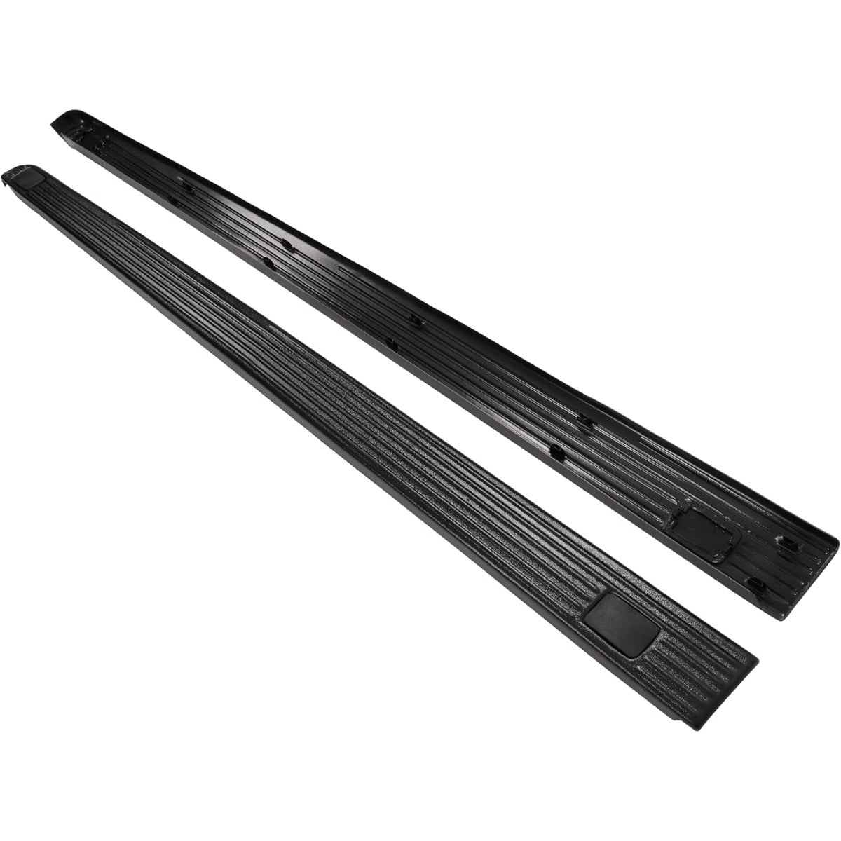 ALMULOO 6Ft 3/4' Truck Bed Side Rail Cover Compatible with 2002-2016 Ford F250 F350 F450 F550 Super Duty Plastic Black Textured Rail Caps Protector Molding Replace for 2C3Z99291A40BAA 2C3Z99291A41BAA