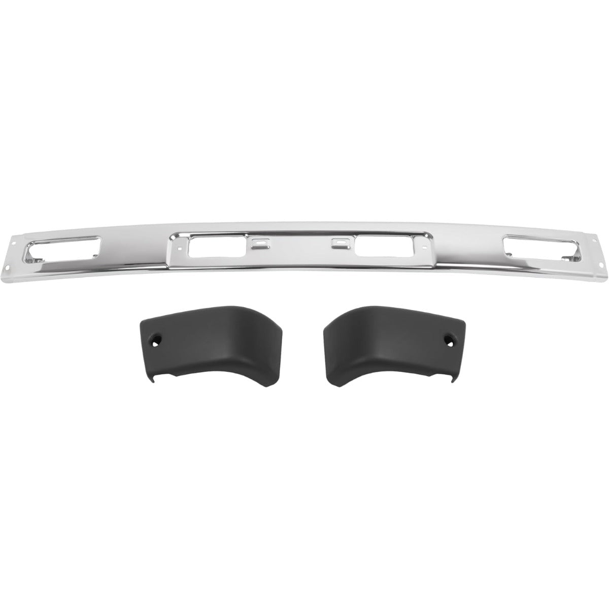 ALMULOO Front Bumper Assembly Compatible with 1984 1985 1986 1987 Toyota 4Runner Sport Utility Pickup Base/LN67/RN63/SR5 Turbo Standard Cab Pickup Replacement for TO1002118,TO1004157,TO1005116