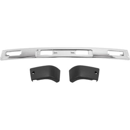 ALMULOO Front Bumper Assembly Compatible with 1984 1985 1986 1987 Toyota 4Runner Sport Utility Pickup Base/LN67/RN63/SR5 Turbo Standard Cab Pickup Replacement for TO1002118,TO1004157,TO1005116