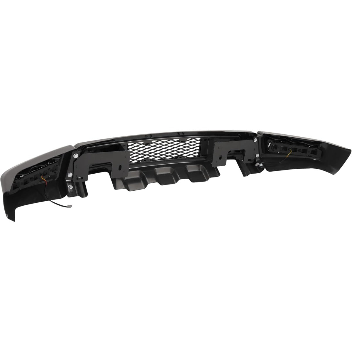 Front Bumper W/LED Fog Lights Compatible with 2009 2010 2011 2012 2013 2014 Ford F150 Crew/Extended Cab Pickup 4-Door/Standard Cab Pickup 2-Door Except Raptor Model, Raptor Style Bumper 3 Pcs