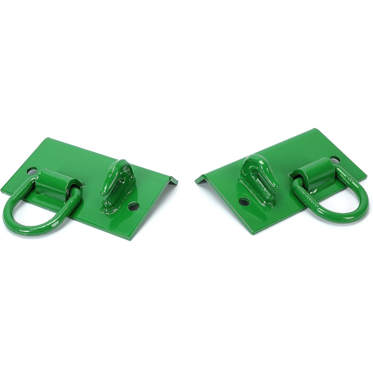 Grab Hooks Tractor Bucket Hook Compatible with John Deere 1025R 2032R 3320 2520 Tractor Bucket Hooks Bolt on D Rings Green