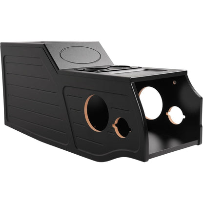 Center Console Subwoofer Box Compatible with 97-03 Ford F-150 | Single/Ext/Crew Cab MDF+Plastic(ABS) PVC Black Finish Black