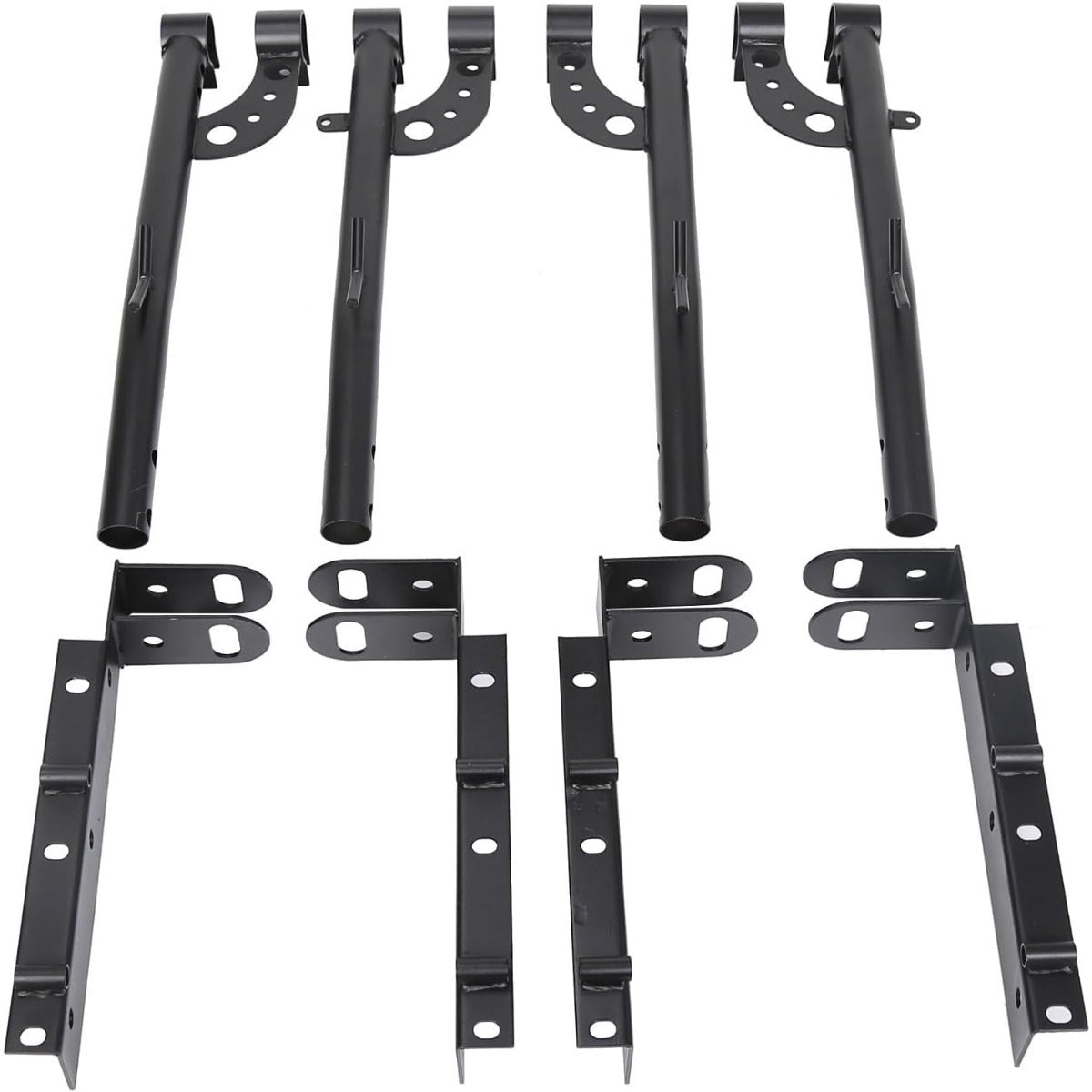 1000 LBS Adjustable Truck Contractors Rack Ladder Pickup Kayak Lumber Rack Side Bar Long Cab Full Size 60 Inches(W) x 138 Inches(L) x 34 Inches(H) (You Will get 2 Boxes) LYA-047TA+LYA-047TB