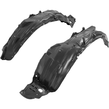 Front Inner Fender Liner Compatible with 2006-2011 Honda Civic Replace for  Wheel Liner Splash Shields Guard w/o Insulation Foam Left + Right Side