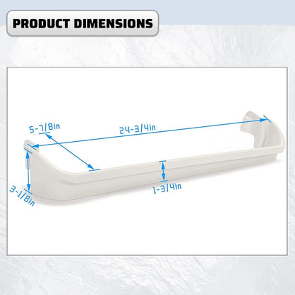 HECASA 240534701 Refrigerator Door Shelf Rack Bar Compatible with Frigidaire Kenmore Gibson Galaxy Crosley White-Westinghouse Kelvinator Replacement only 1 PCS
