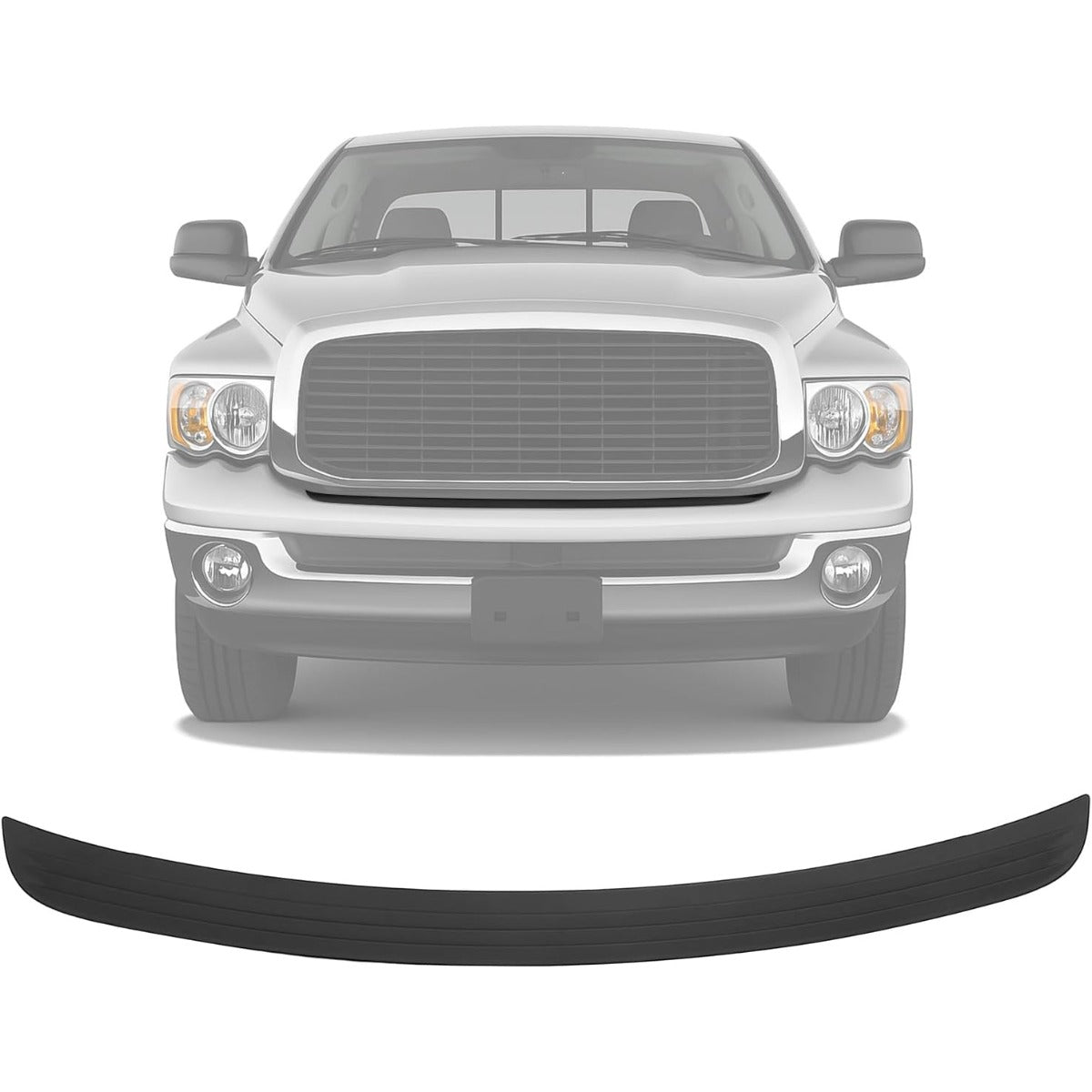 KUAFU Bumper Trim Molding Compatible with 02-05 Ram 1500 03-05 Ram 2500