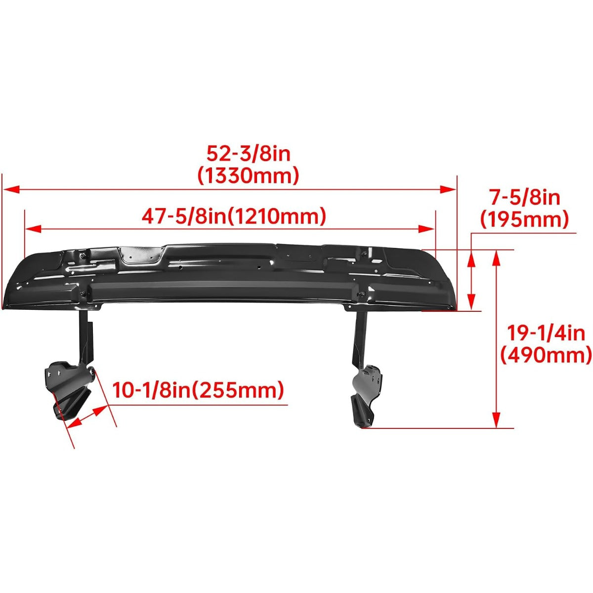 KUAFU Rear Bumper Step Running Board Compatible with 2007-2018 Mercedes Benz Dodge Sprinter W906 2007-2018 Sprinter 2500 3500 Bumper Step Pad Cover Steel Powder Coated Black
