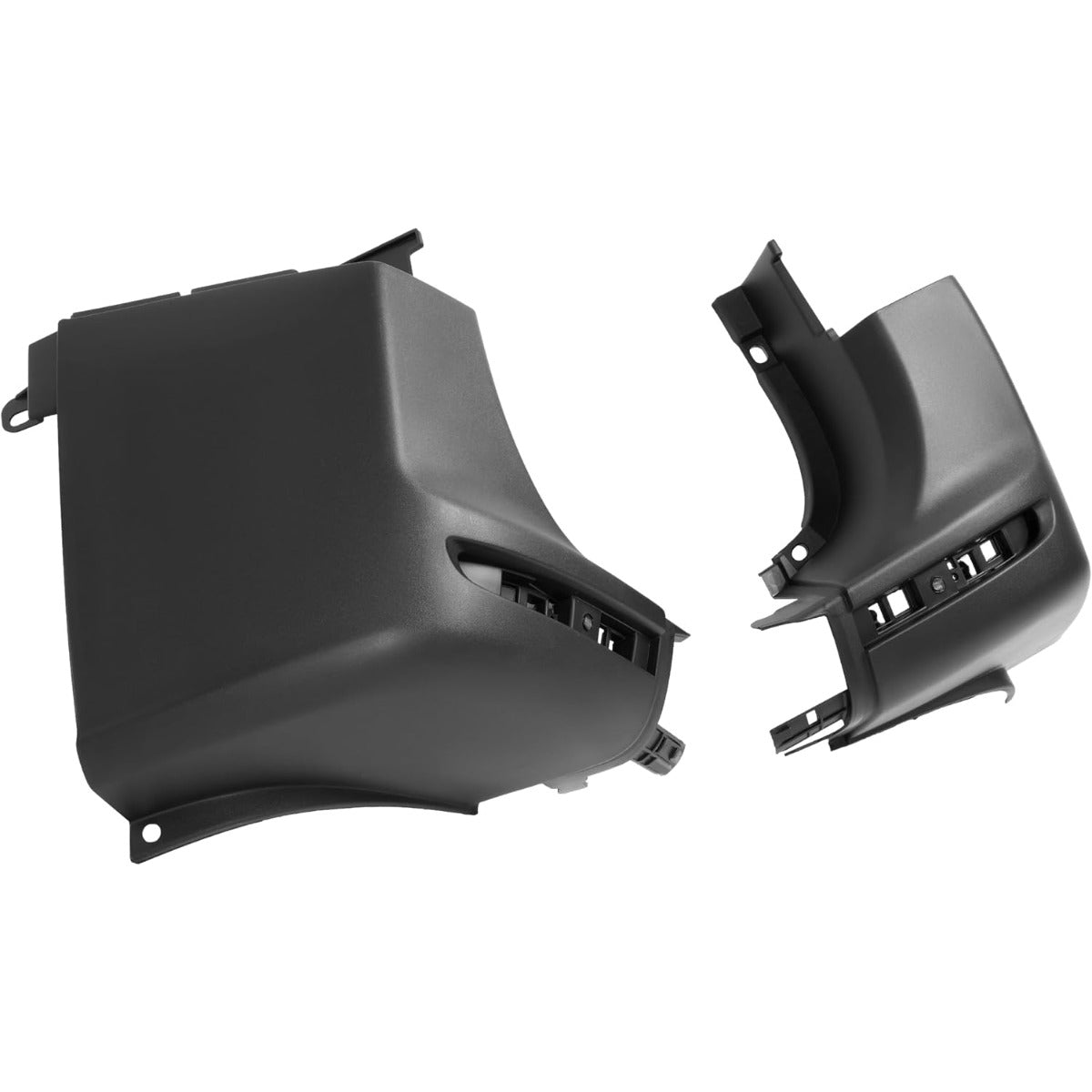ALMULOO Rear Bumper End Cap Compatible with 2019-2021 Mercedes-Benz Sprinter W907 Replacement For 9078853600 9078853500 Plastic(PP) Textured Black Left and Right Side