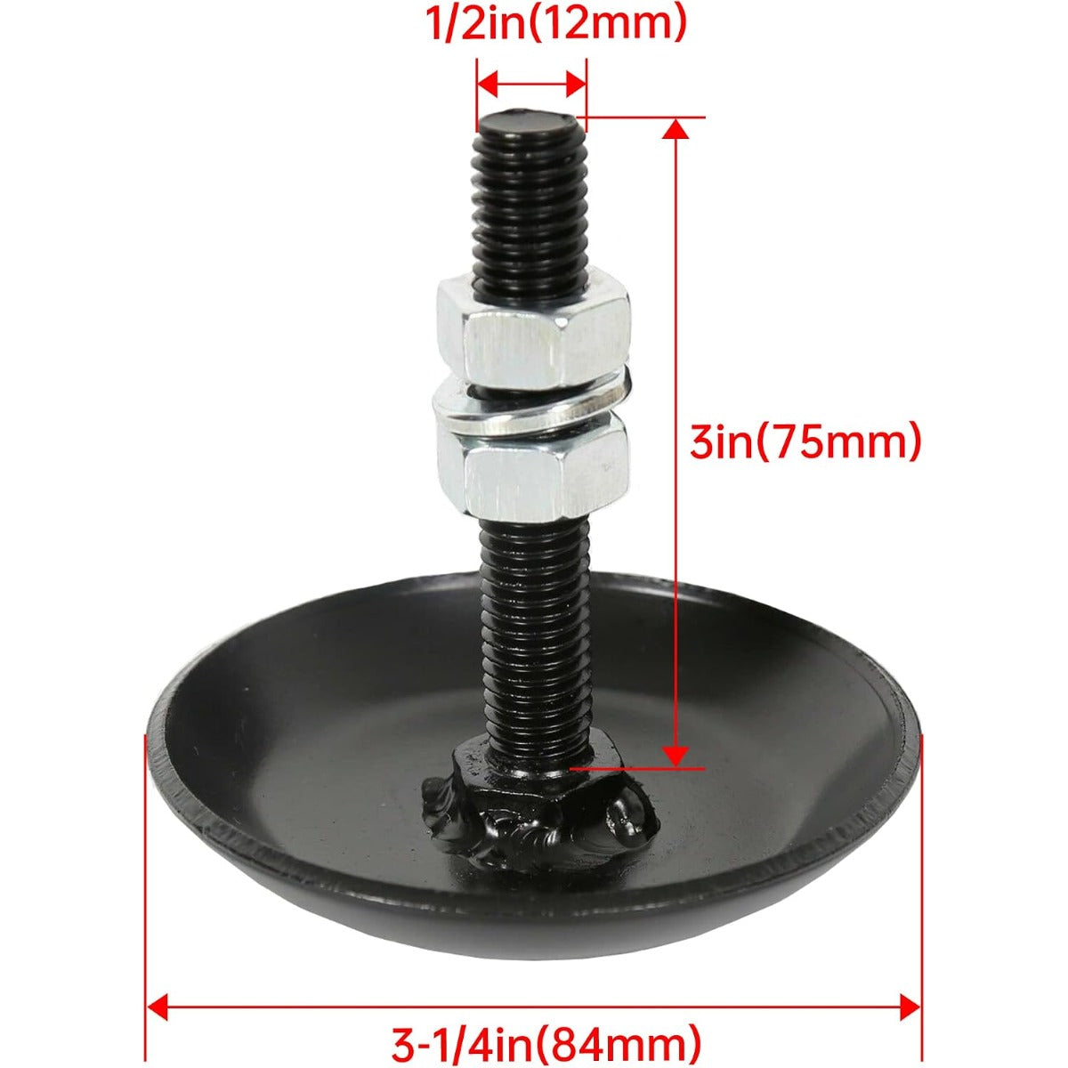 KUAFU 2Pcs Snow Plow Skid Shoes Steel Replace for Part Number 2873423 Compatible with Polaris ATV UTV Snow Plow Blade