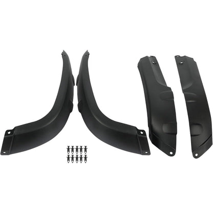 Mud Guard 4Pcs for  2005-2011 Honda TRX500FE 2005-2014 TRX500FA Fourtrax Foreman Rubicon 500 Fender Flares Black Plastic