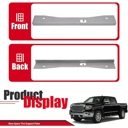 Spare Tire Support Plate Compatible with 2007-2014 Chevy Chevrolet Silverado 1500 GMC Sierra 1500 Shock Mount Frame Crossmember Steel Raw
