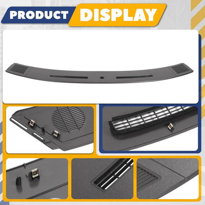 Dashboard Cover Compatible with 2005-2007 Dodge Magnum Charger Defrost Vents Upper Dash Pad ABS Plastic Textured Dark Gray