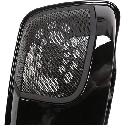 HECASA Saddlebag Speaker Lid w/ 5"x7" Speaker Grille (Pair) Compatible with 2014-2023 Harley Davidson Touring FLT FLHT FLHTCU FLHRC Road King Road Glide Street Glide Electra Glide Ultra-Classic