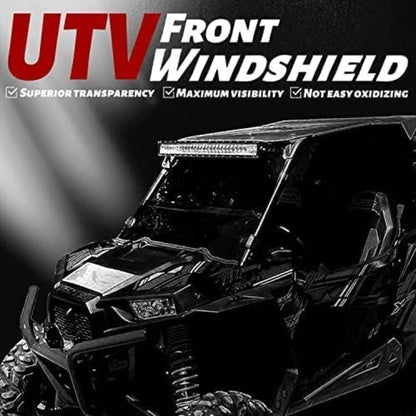 Smoke UTV Front Windshield for 2012-2020 John Deere RSX860M/E/i, RSX850i/SPORT/TRAIL, Gator XUV550/S4, Glass
