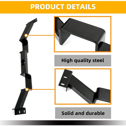 KUAFU Transmission Crossmember Double-Hump Compatible with 1978-1988 GM-2 GM G-Body Chevrolet Monte Carlo Coupe 2-Door Fits 700R4, 4L60, 4L60-E Transmission Powder Coated Steel