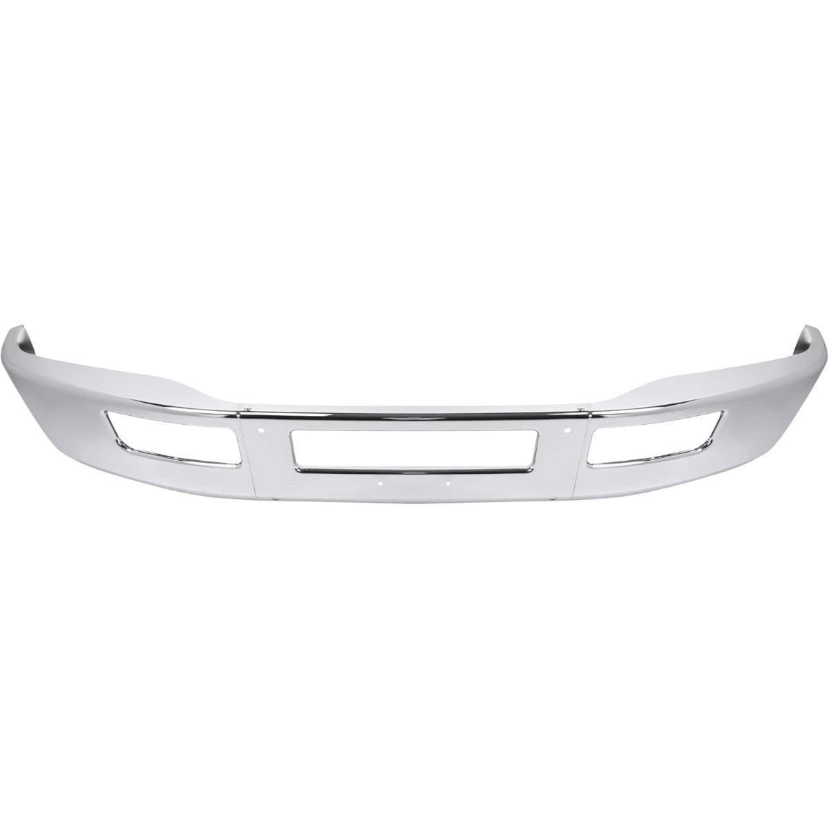 ALMULOO Front Bumper 3Pcs Compatible with 2005-2015 Ford F-650 F-750 Steel Chrome Silvery