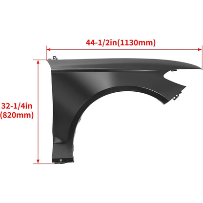 HECASA Front Right Fender Compatible with 2017-2020 Ford Fusion/Police Responder Replacement for HS7Z16006A FO1241305 110-02829R Steel Wheel Fender Panel Electrophoresis Black Passenger Side