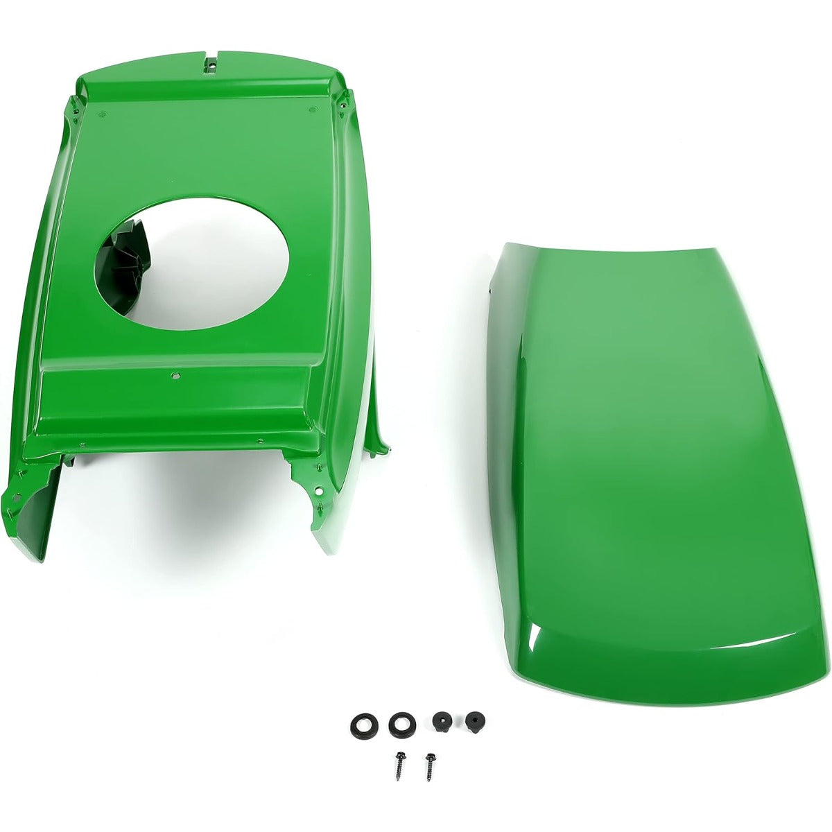 Upper & Lower Hood Assembly Compatible with John Deere LT133 LT150 LT155 LT160 LT166 LT170 LT180 LT190 LTR155 LTR166 LTR180 Replacement for AM131759 AM132530