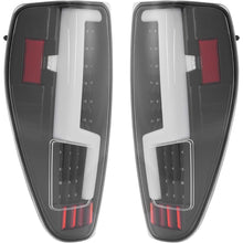 ALMULOO Pair Tail Light Compatible with 2004-2012 Chevy Chevrolet Colorado GMC Canyon Isuzu i-280 i-290 i-350 i-370 Tail Lamp w/LED with LED Tube Bar Clear Lens Replacement for GM2800164 GM2801164