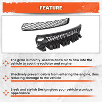 Load image into Gallery viewer, Upper Lower Grill Compatible with 2015-2023 Dodge Charger SRT Scat Pack Daytona 68394592AA 68417505AB Air Inlet Dual Kit Mesh Grille Guard Bezels LYAP-335-1
