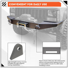 DIY Front Bumper Bare Metal Kit Compatible With 1984-2001 Jeep Cherokee XJ Winch Mount Plate LYAM-260