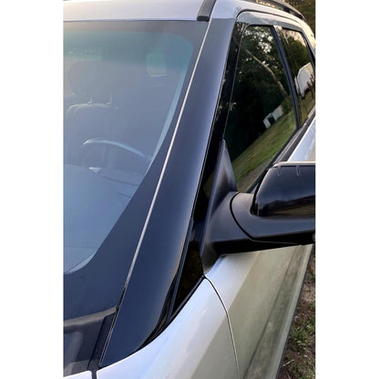 Left A-Pillar Molding Windshield Outer Trim Compatible with 2011-2019 Ford Explorer 4 Door Utility Replace for BB5Z-7803145-AA, BB5Z-7803137-AB W/Side Tape (Driver Side) LYAP-338-1