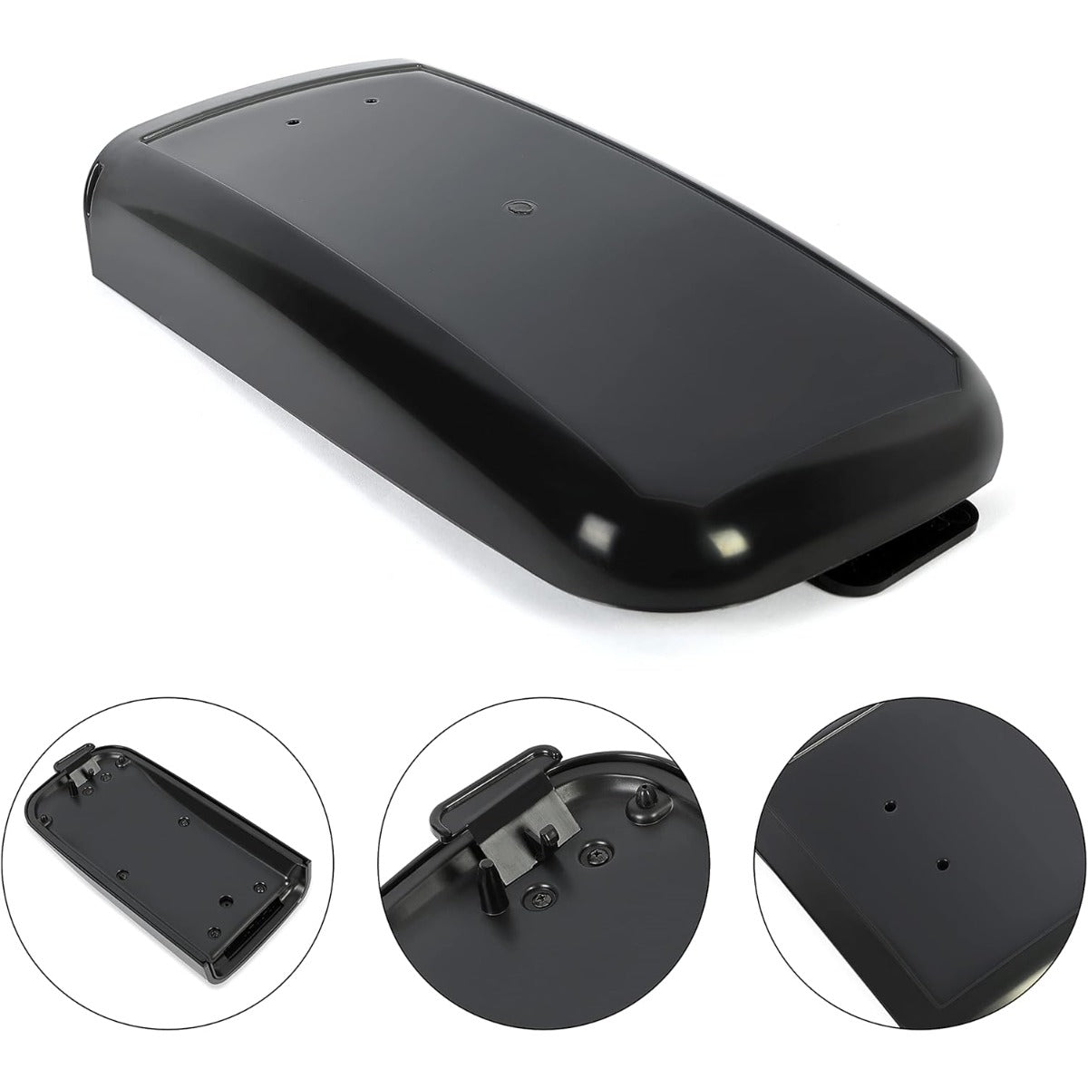 Kojem Center Console Armrest Lid Compatible with 02-09 Trailblazer Envoy 03-08 Ascender 05-09 Saab 9-7x 02-04 Bravada 04-07 Rainier Replace for 25998847 25998844 25998838 W/Latch (W/O Leather Cover)