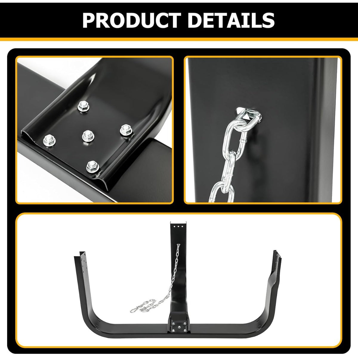 48 Inch Semi Truck Spare Tire Carrier Kit with Mounting Replacement for AURTC4 FLLTC4 FLT98100159 FLT98400030 FLT98400035 MFATIRECR PZF-007 T-61TC4 Basket Type Under Trailer Tire Holder Mount