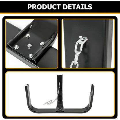 48 Inch Semi Truck Spare Tire Carrier Kit with Mounting Replacement for AURTC4 FLLTC4 FLT98100159 FLT98400030 FLT98400035 MFATIRECR PZF-007 T-61TC4 Basket Type Under Trailer Tire Holder Mount