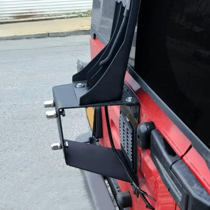 Spare Tire Carrier Mount up to 35 inches Tire Compatible with 1987-1995 Wrangler YJ, 1997-2006 Wrangler TJ and 2004-2006 Wrangler LJ Models Heavy Duty Textured Black