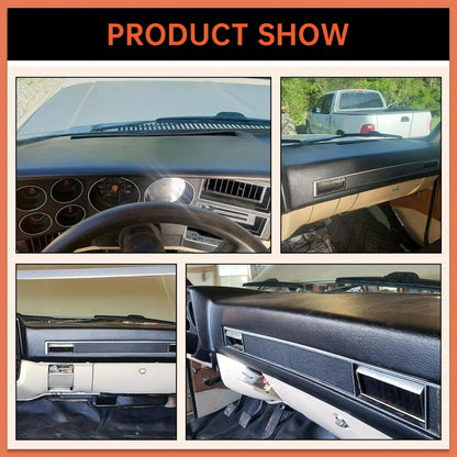 Black Dashboard Cover Compatible with 1981-1991 Chevrolet GMC C/K/R/V Truck/SUV Pickup Car Interior Dash Pad Cap