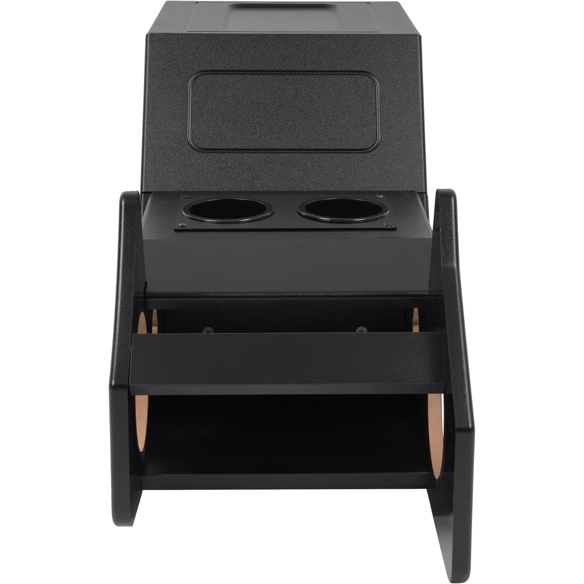Center Console Subwoofer Box Compatible with 03-06 Silverado/Sierra | That Comes With Factory Center Console Crew/Single /Ext Cab MDF+Plastic(ABS) Black Center Console Subwoofer Box