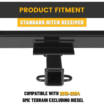 Class 3 Trailer Hitch Compatible with 2018-2024 Chevy Chevrolet Equinox GMC Terrain 2 Inch Towing Hitch Receiver
