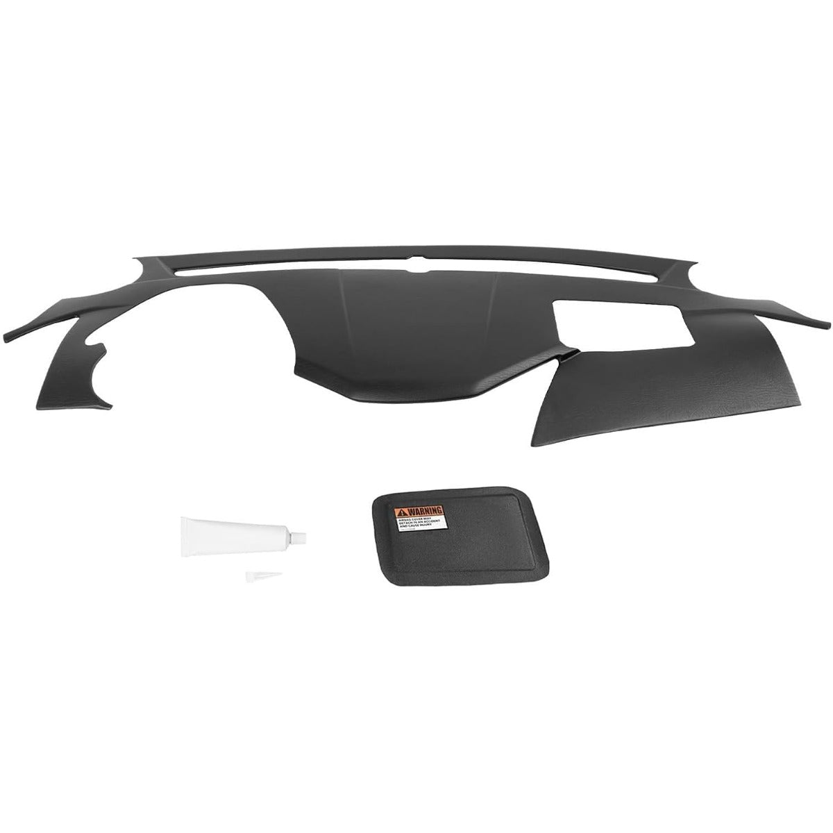 Dashboard Cover Compatible with 2011-2014 Hyundai Sonata Plastic(ABS+PVC) Painted+Textured Matte Black