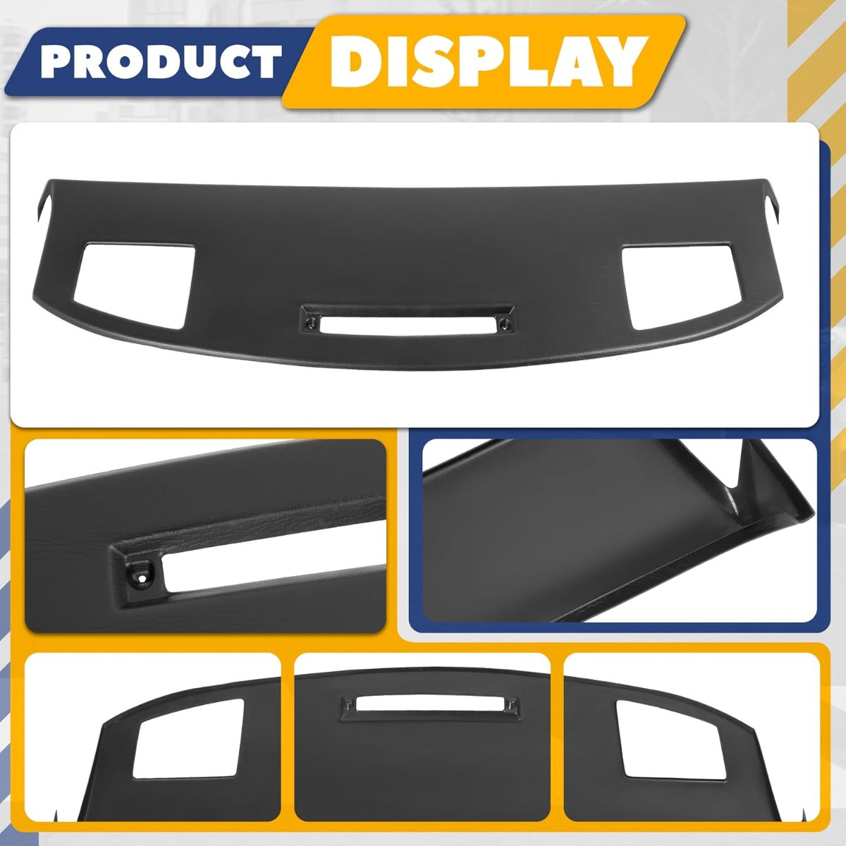 Dashboard Cover Compatible with 1984-1989 Chevrolet Corvette C4 ABS Plastic Painted+Textured