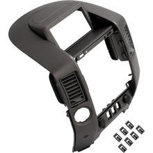 Instrument Panel Lid Finisher Bezel Compatible with 2004 Nissan Pathfinder Armada 2005-2007 Nissan Armada 2004-2007 Nissan Titan Dash Audio A/C (WITHOUT Center Speaker, Silvery Grey)
