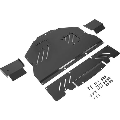 Engine Splash Shield Compatible with 2015-2021 Subaru STI Under Tray Skid Plate Guard Engine Case Guard Cover Aluminum ‎Powder Coated Black