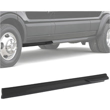 ALMULOO Lower Left Sliding Door Molding Trim Compatible with 2019-2024 Ford Transit 150/250/350/350HD W/Running Boards Replacement for KK3Z6110177BB Front Door Rocker Molding LH Driver with Step Bars