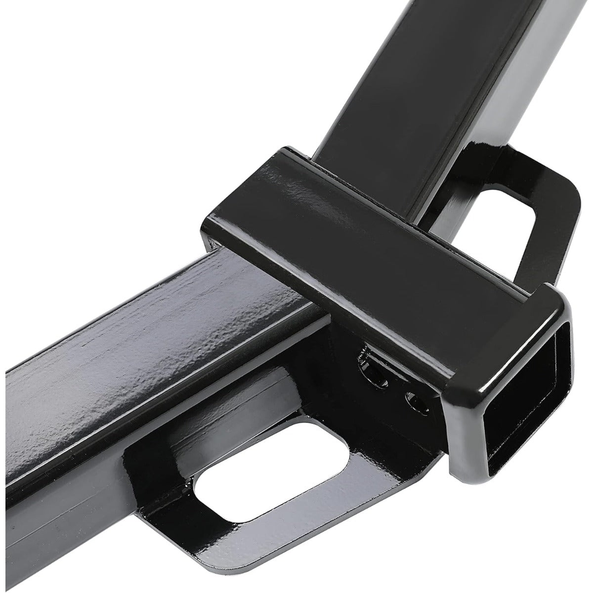 Class 3 Trailer Hitch 2" Compatible with 2014-2019 Chevy Chevrolet Silverado GMC Sierra 1500 Replace for 13301 Black Steel Powder Coated Concealed Main Body