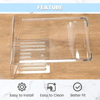 Load image into Gallery viewer, HECASA 2 Pack 240337103 Refrigerator Crisper Drawer Compatible with Kenmore Frigidaire Fridge Drawer Refrigerator Pan Shelf 240337102 240337105 240337107 240337108 240337109 Replacement Only LYOP-048X2
