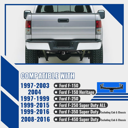 KUAFU Class 4 Trailer Hitch Compatible with 97-16 F250 F350 F450 97-04 F150